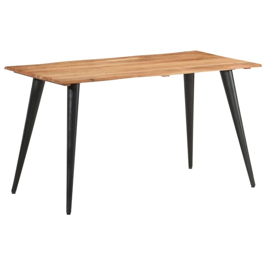 Stół z naturalnymi krawędziami, 140x60x75 cm, drewno akacjowe vidaXL