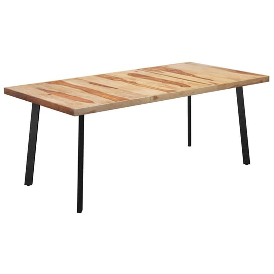 Stół z nogami w kształcie V, 200x100x77 cm, drewno sheesham vidaXL