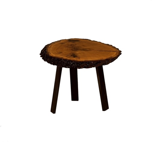 Stół Z Plastra Drewna Żywica Epoksydowa 42 cm x 61 cm x 6 Cm | Pdos_111255_Z03 / Wood & Resin WOOD & RESIN
