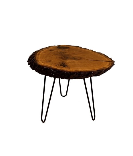 Stół Z Plastra Drewna Żywica Epoksydowa 42 cm x 61 cm x 6 Cm | Pdos_111255_Z07 / Wood & Resin WOOD & RESIN