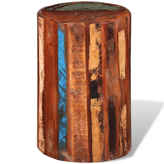 Stołek drewniany cylindryczny 30x45 cm, różne kolo Inna marka