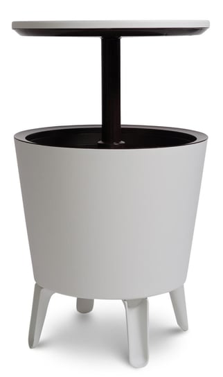 Stolik barek ogrodowy Cool Bar, kremowo-czekoladowy, 50x57/84,5 cm Keter