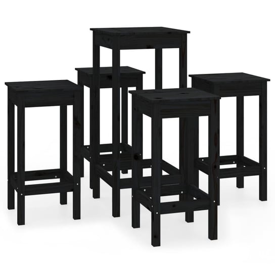 Stolik barowy + 4 krzesła barowe - lite drewno sos Inna marka