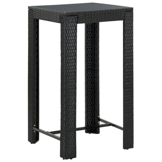 Stolik barowy VIDAXL, czarny, 60,5x60,5x110,5 cm vidaXL