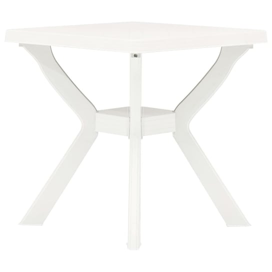 Stolik bistro, biały, 70x70x72 cm, plastikowy vidaXL