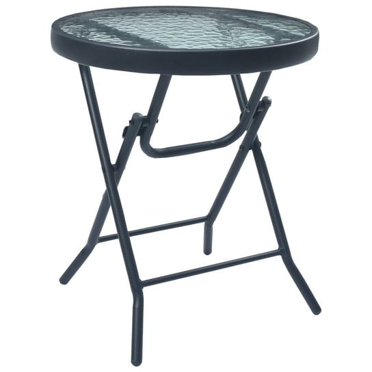 Stolik bistro składany, 40x46 cm, czarny i przezro / AAALOE Inna marka