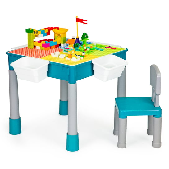 Stolik do zabawy krzesełko klocki dla dzieci Ecotoys
