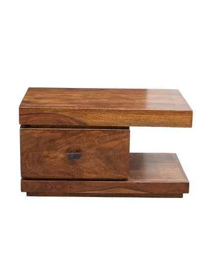 Stolik drewniany nocny  State Oiled Matt Palisander z szufladą po lewej stronie Mandallin
