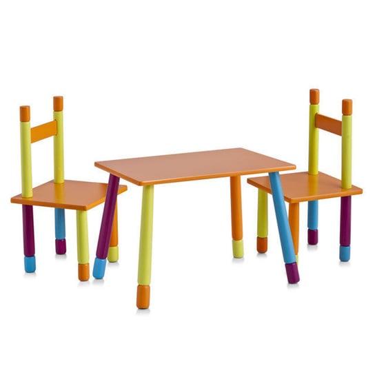 Stolik dziecięcy + 2 krzesełka ZELLER Color Zeller