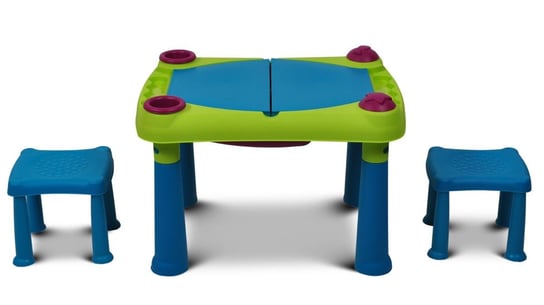 Stolik edukacyjny dla dzieci + 2 taboreciki Creative table , 56x79x50 cm Keter