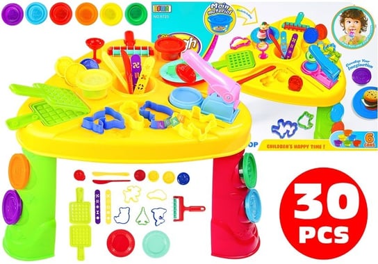 Stolik edukacyjny + wyciskarka masy plastycznej Lean Toys