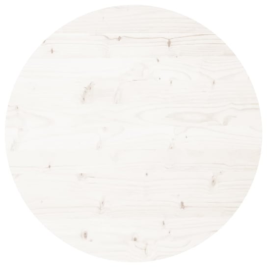 Stolik kawowy drewniany 60x3 cm biały okrągły Zakito Europe