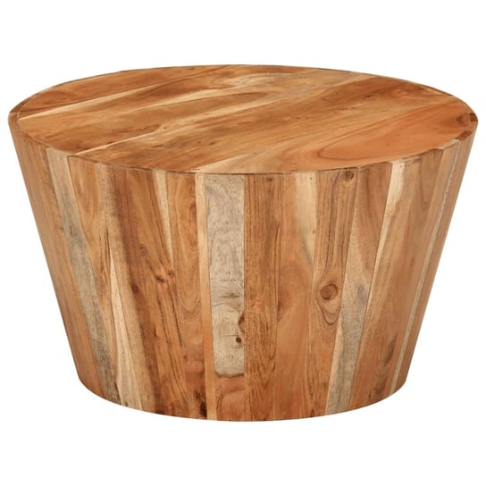 Stolik kawowy drewniany akacjowy 52x30 cm, natural Inna marka