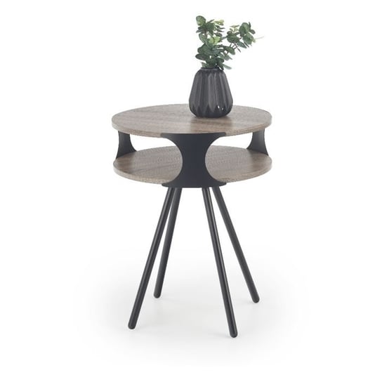 Stolik kawowy Krabi dąb sonoma, czarny Style Furniture
