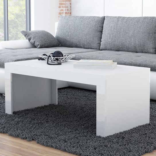 Stolik kawowy Tucson, biały, 120x60x50 cm High Glossy Furniture