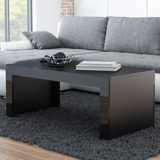 Stolik kawowy Tucson, czarny, 120x60x50 cm High Glossy Furniture