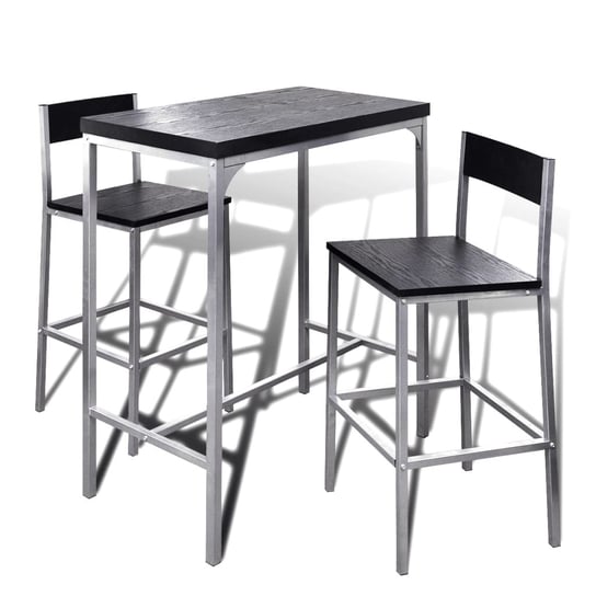 Stolik kuchenny MDF 89x45x100 cm, 2 krzesła, stalo Zakito Europe