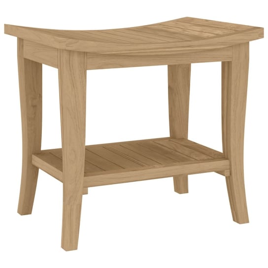 Stolik łazienkowy drewniany tekowy 50x35x45 cm Zakito
