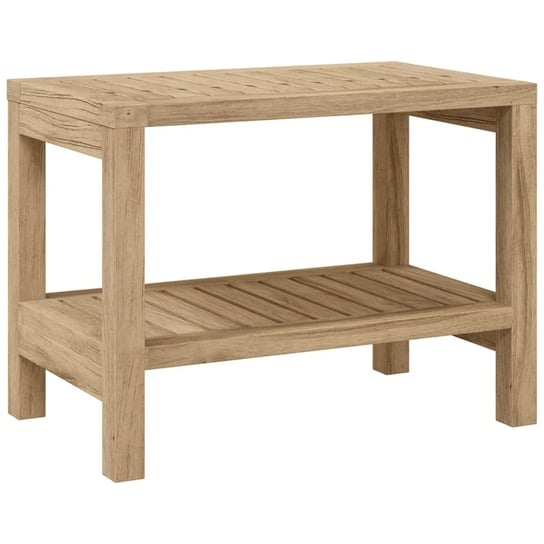 Stolik łazienkowy drewniany tekowy 60x30x45 cm Zakito