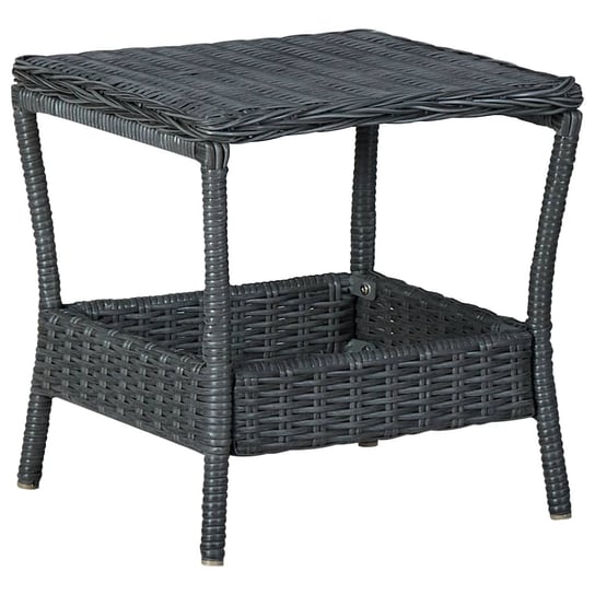 Stolik ogrodowy polirattan 45x45x46,5 cm, ciemnosz / AAALOE Inna marka