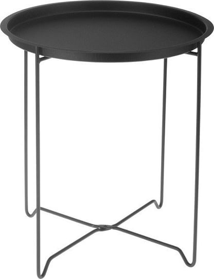 Stolik okrągły, czarny, 48x41 cm Inny producent