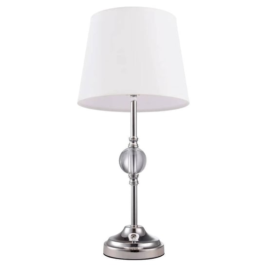 Stołowa LAMPA klasyczna MONACO  T01230WH Cosmolight biurkowa LAMPKA salonowa abażurowa biała Cosmolight
