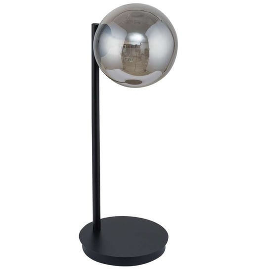Stołowa LAMPA stojąca ROMA 50221 Sigma loftowa LAMPKA szklana kula biurkowa czarna szara Sigma