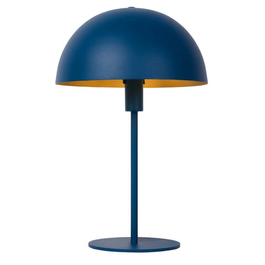 Stołowa LAMPA stojąca SIEMON 45596/01/35 Lucide metalowa LAMPKA biurkowa kopuła niebieska Lucide