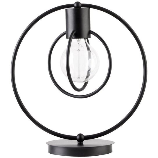 Stołowa LAMPKA loftowa AURA 50080 Sigma metalowa LAMPA okrągła stojąca na biurko czarna Sigma
