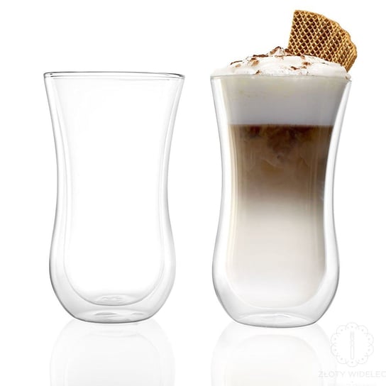 Stolzle Lausitz - Coffee' n more ręcznie robiona szklanka do kawy, herbaty, drinków 330 ml. 2 szt. Stolzle Lausitz