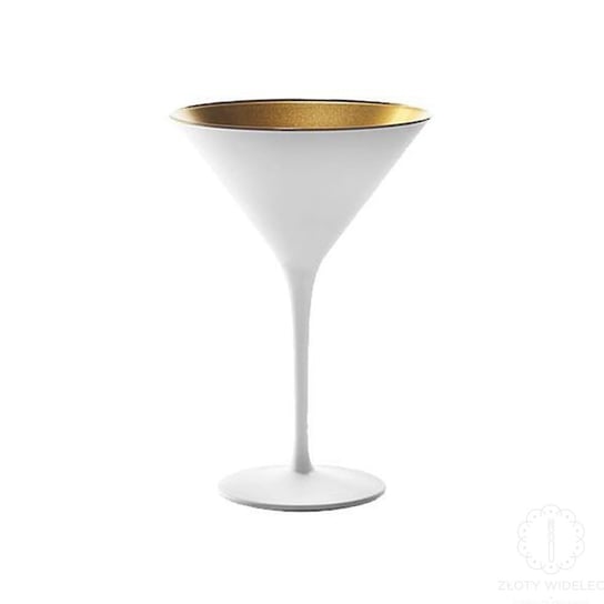 Stolzle Lausitz Olympic białe ze złotym kieliszki do koktajli, drinków 240 ml. 6 szt. Stolzle Lausitz