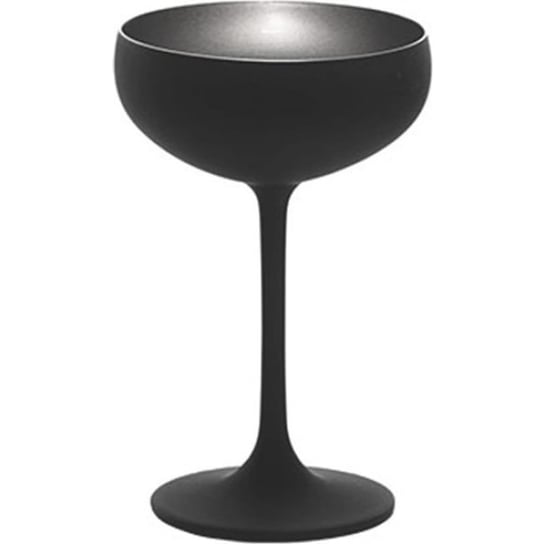 Stolzle Lausitz Olympic czarne ze srebrnym kieliszki do drinków, szampana, koktajli, 230 ml. 6 szt. Stolzle Lausitz