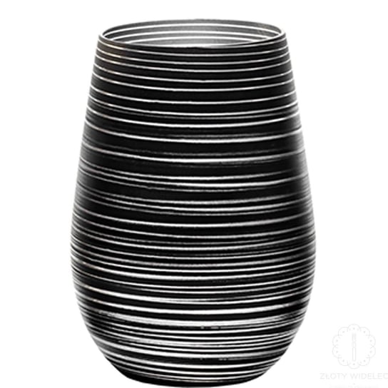 Stolzle Lausitz Twister Olympic szklanki czarne ze srebrnym 465 ml. 6 szt. Stolzle Lausitz