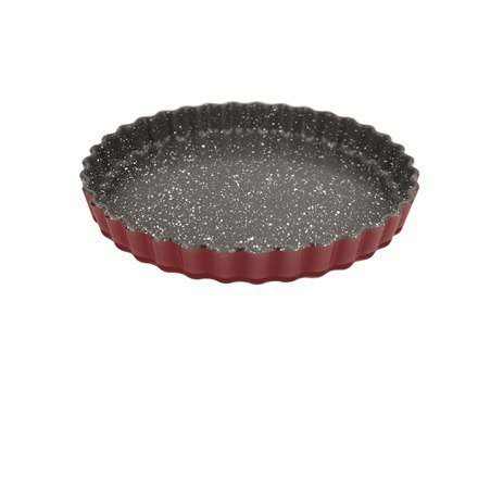 Stoneline Quiche and tarte dish 21550 1.3 L, 27 cm, Borosilicate glass, Red, Dishwasher proof Stoneline