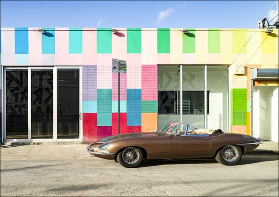 Storefront and snazzy car in the Wynwood neighborhood of Miami, Florida., Carol Highsmith - plakat 30x20 cm Galeria Plakatu