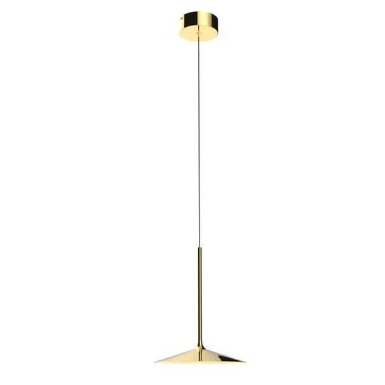 Stożkowa lampa wisząca Hana metalowa nad stół LED 6W złota MaxLight