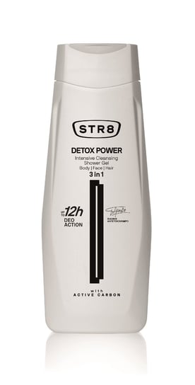 Str8, Detox Power, żel pod prysznic 3w1, 400 ml Str8