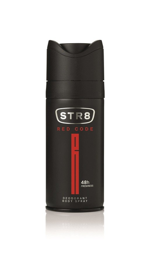 STR8 DEZODORANT DLA MĘŻCZYZN ZAPACHOWY W SPRAYU RED CODE 150ML ODŚWIEŻAJĄCY Str8