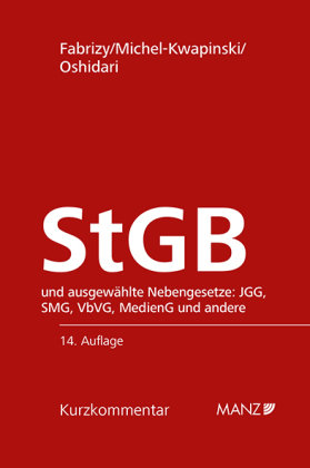 Strafgesetzbuch StGB - Manz'sche Verlags- U. Universitätsbuchhandlung ...