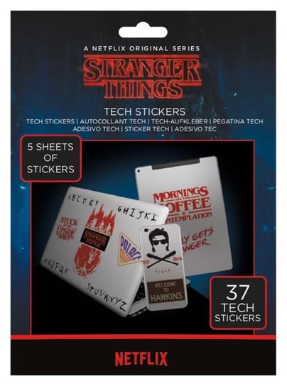 Stranger Things - naklejki na laptopa 18x24 cm Stranger Things