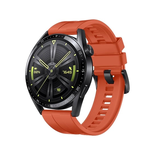 Strap One silikonowa opaska pasek bransoleta bransoletka do zegarka Huawei Watch GT 3 42 mm pomarańczowy Hurtel