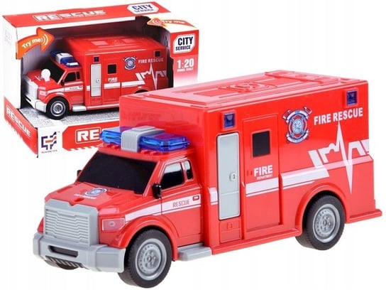 Straż pożarna interaktywny samochodzik zabawkowy pojazd ratunkowy dźwięk światło Inna marka