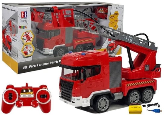 Straż Pożarna Zdalnie Sterowana 2.4G 1:20 Z Wodą Lean Toys