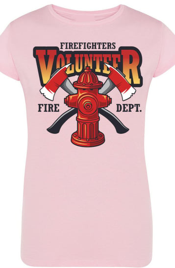 Strażacki T-shirt Fire Dept. Damski Nadruk R.L Inna marka