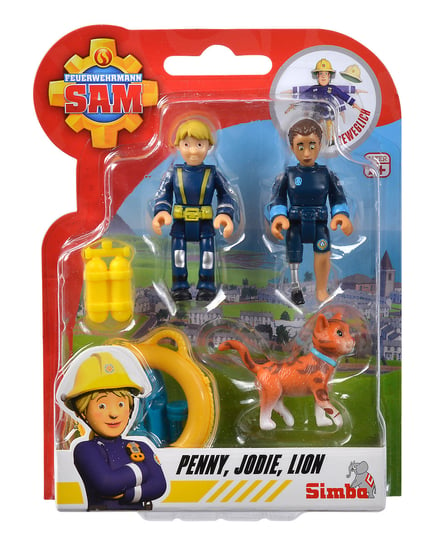 Strażak Sam, 2 figurki  IV, Penny+Jodie+Lew Simba