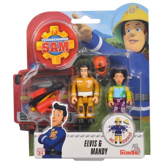 Strażak Sam, figurki kolekcjonerskie Elvis i Mandy Simba