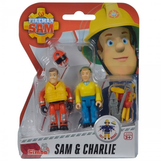 Strażak Sam, figurki kolekcjonerskie Sam i Charlie, zestaw Simba