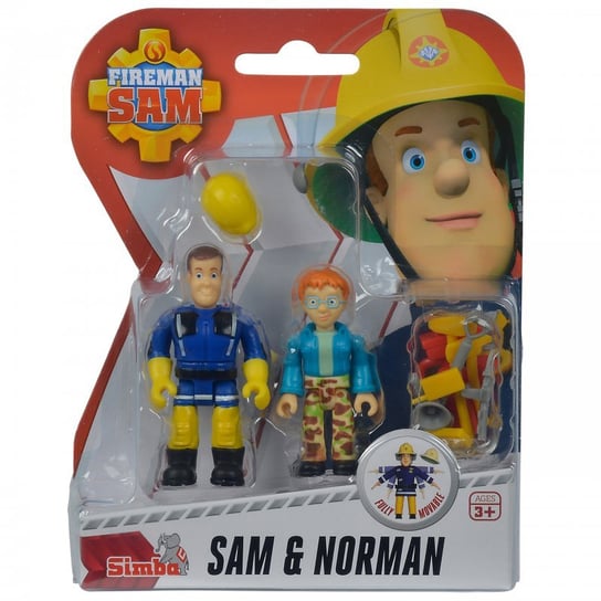 Strażak Sam, figurki kolekcjonerskie Sam i Norman, zestaw Simba
