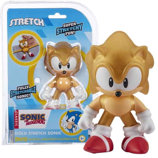 Stretch Sonic Mała Figurka Rozciągliwa 13 Cm Złoty Sonic