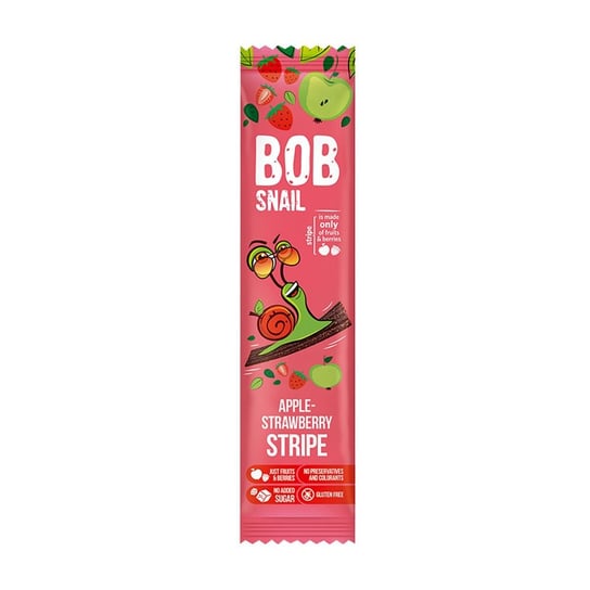 Stripe Jabłkowo-Truskawkowy 14 g Bob Snail Eco Snack